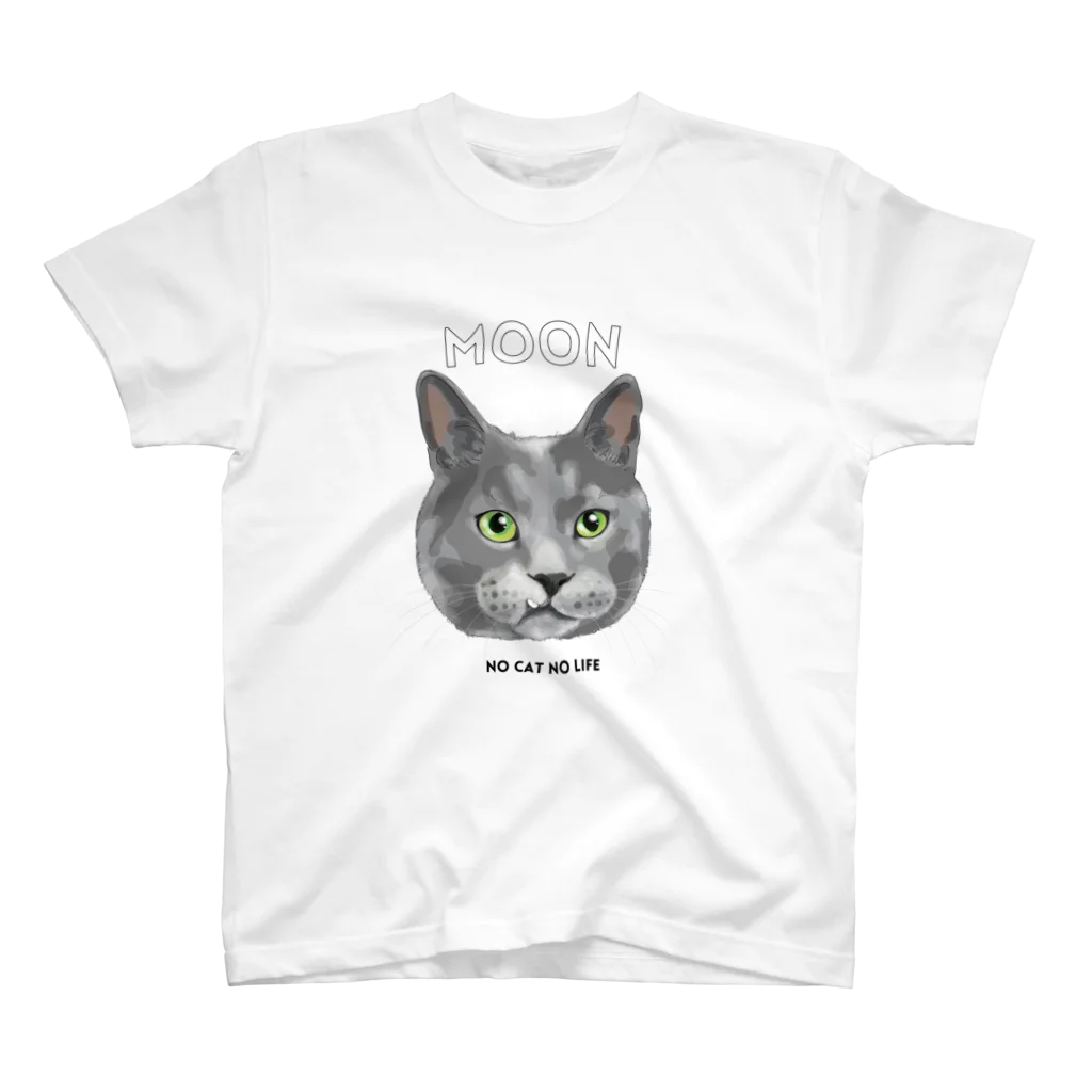 猫のイラスト屋さんのムーン さん mikiZONE Regular Fit T-Shirt