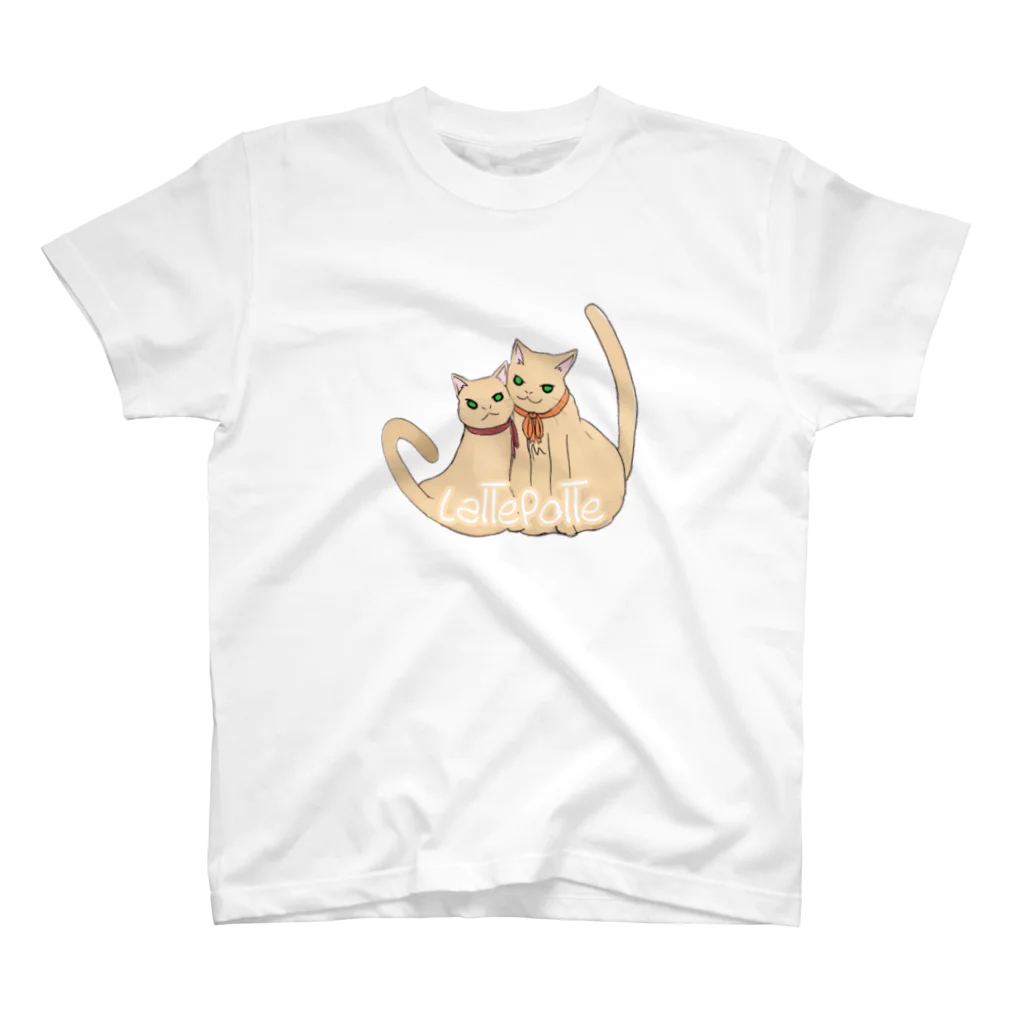 Le Chat Mignonne ル・シャ・ミニョンヌのにゃんこの可愛いイラストアイテム！ スタンダードTシャツ