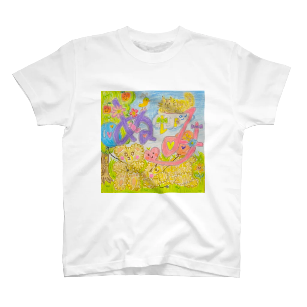 nijiiro_kimagure_handmade ぬぃみのぬいみくましゃん スタンダードTシャツ