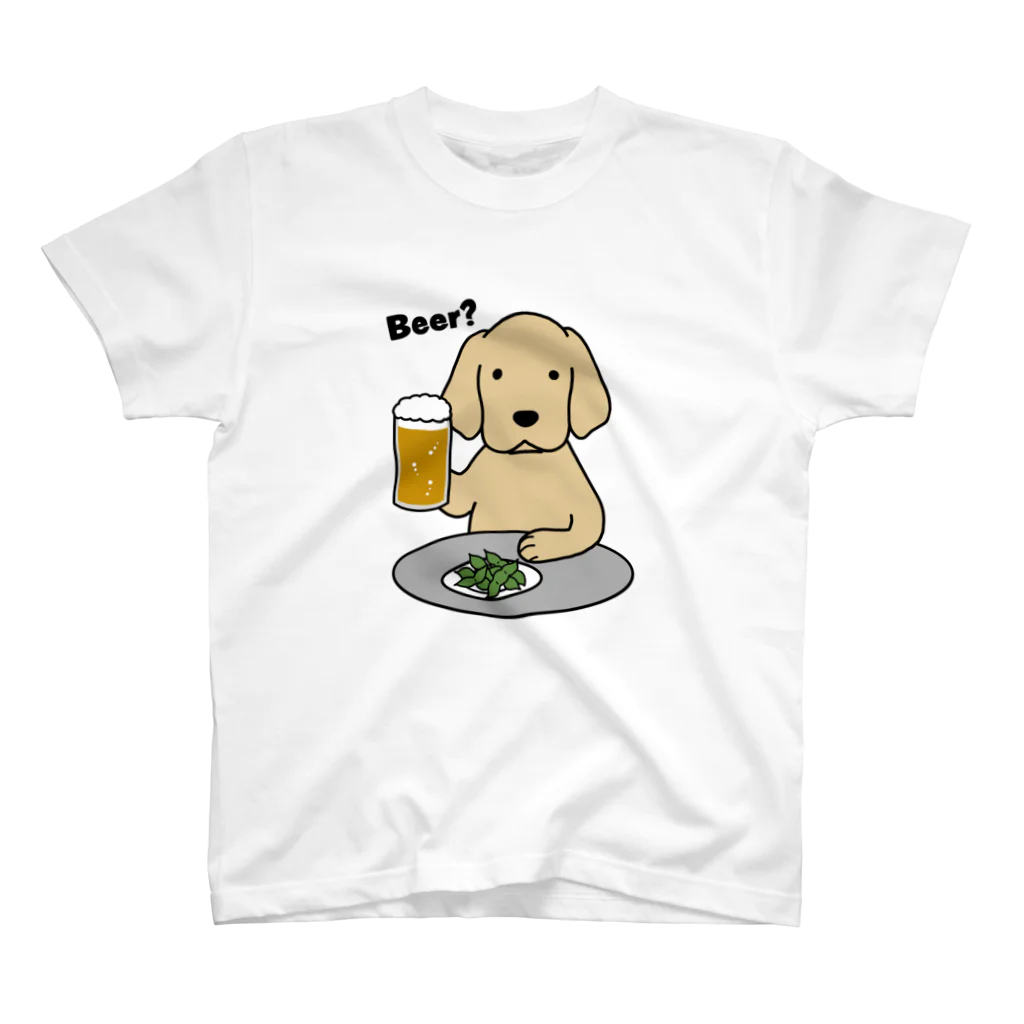efrinmanのビールと枝豆 Regular Fit T-Shirt