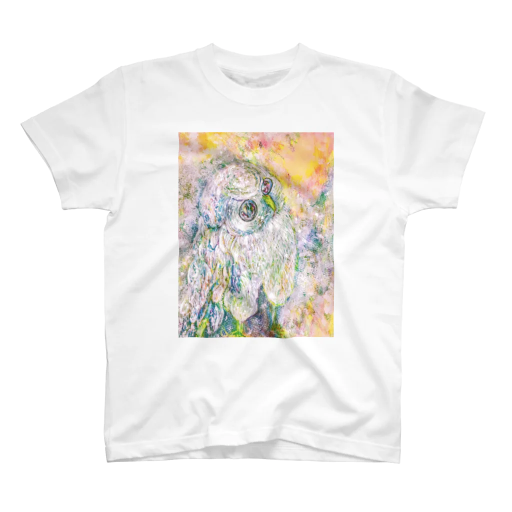 Hibiscus BLUE’sのBaby face フクロウ スタンダードTシャツ