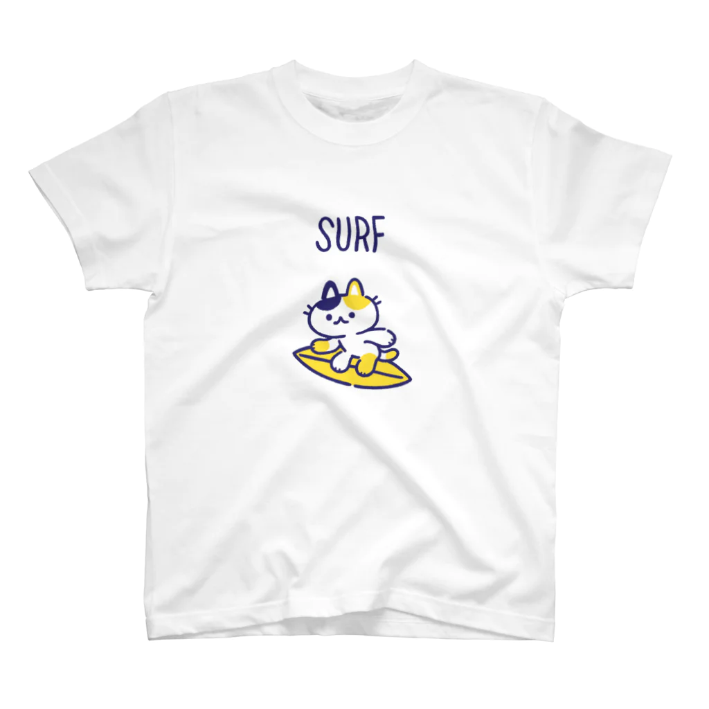 995(ｷｭｳｷｭｳｺﾞ)のSURFねこ Regular Fit T-Shirt