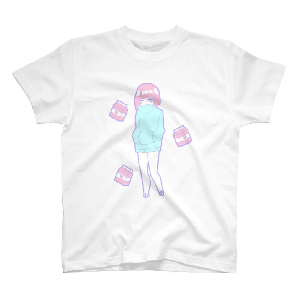 い↑ずみ　ぬ↑えのいちごみるく スタンダードTシャツ