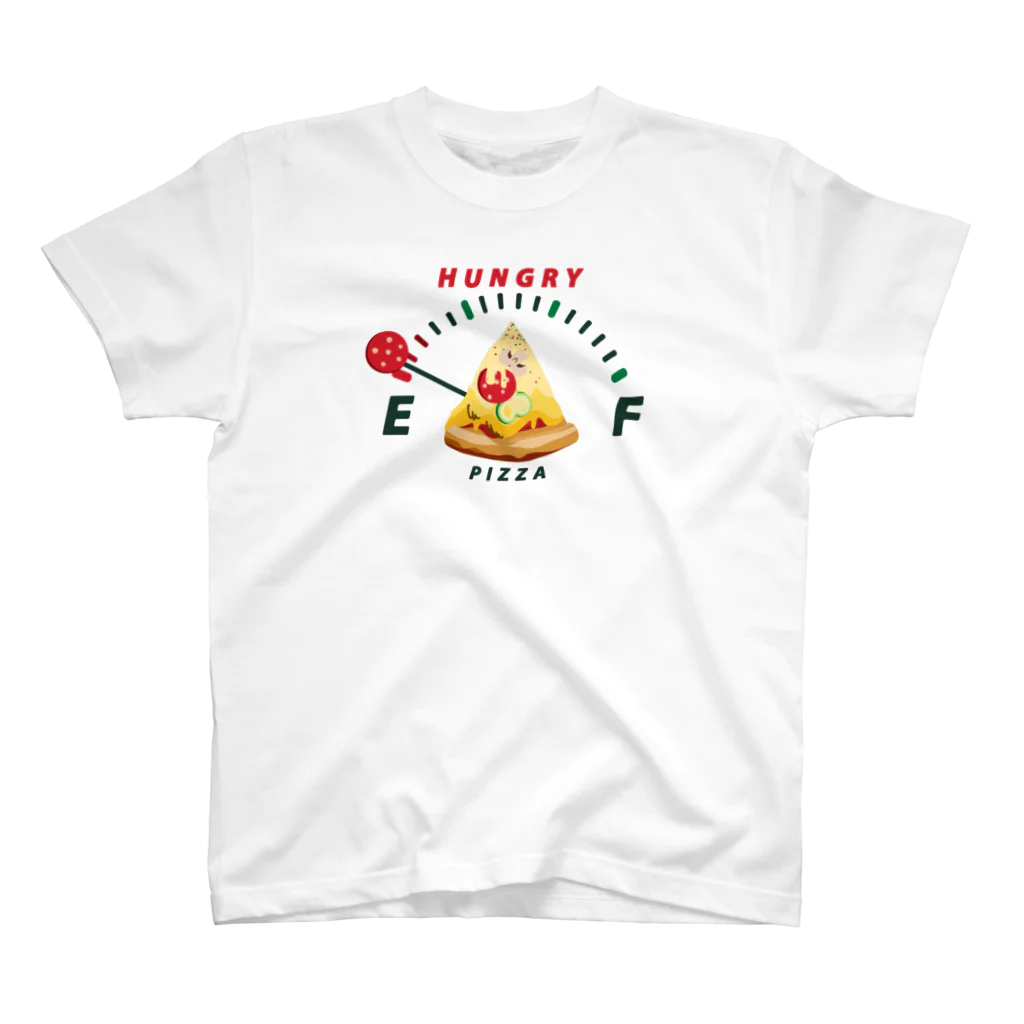 イラスト MONYAAT の腹ペコゲージ　ピザ　A*Ｌ配置 Regular Fit T-Shirt