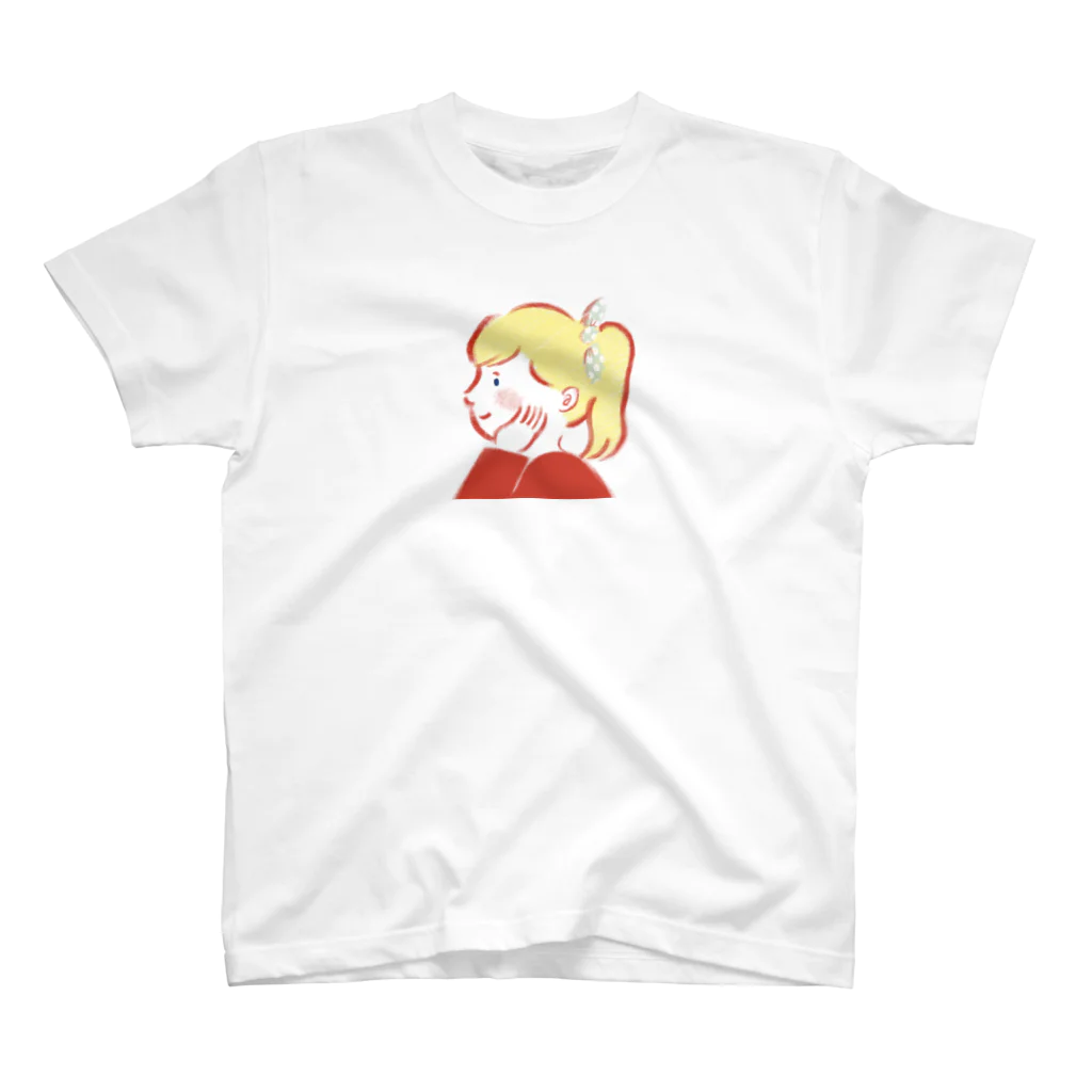 yukiito's suzuri storeのポニーテールなガール スタンダードTシャツ