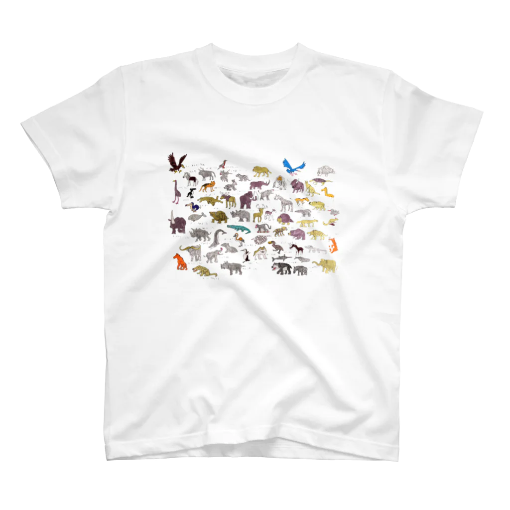 colmena-artの絶滅したどうぶつ Regular Fit T-Shirt