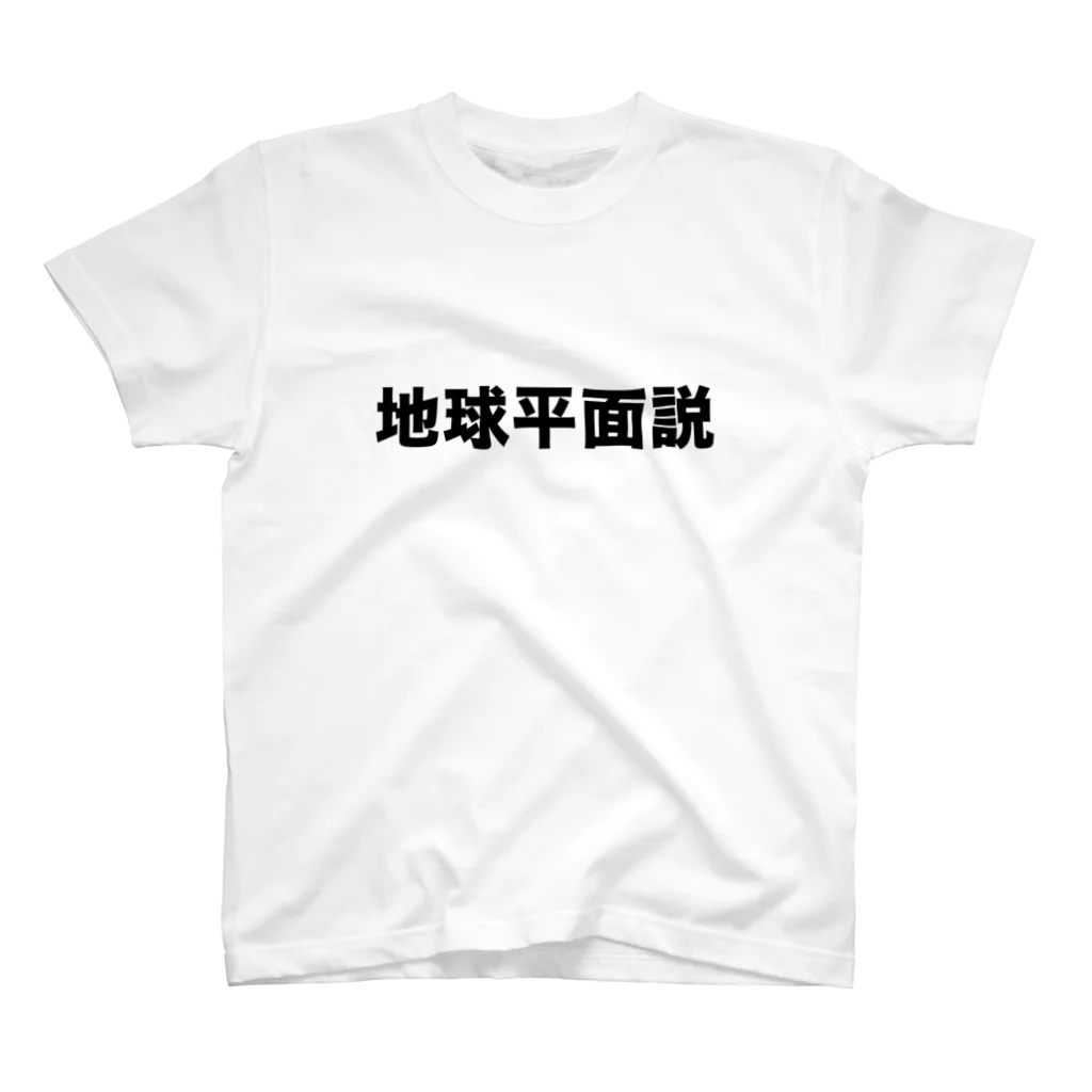 変な文字Ｔshopの地球平面説 スタンダードTシャツ