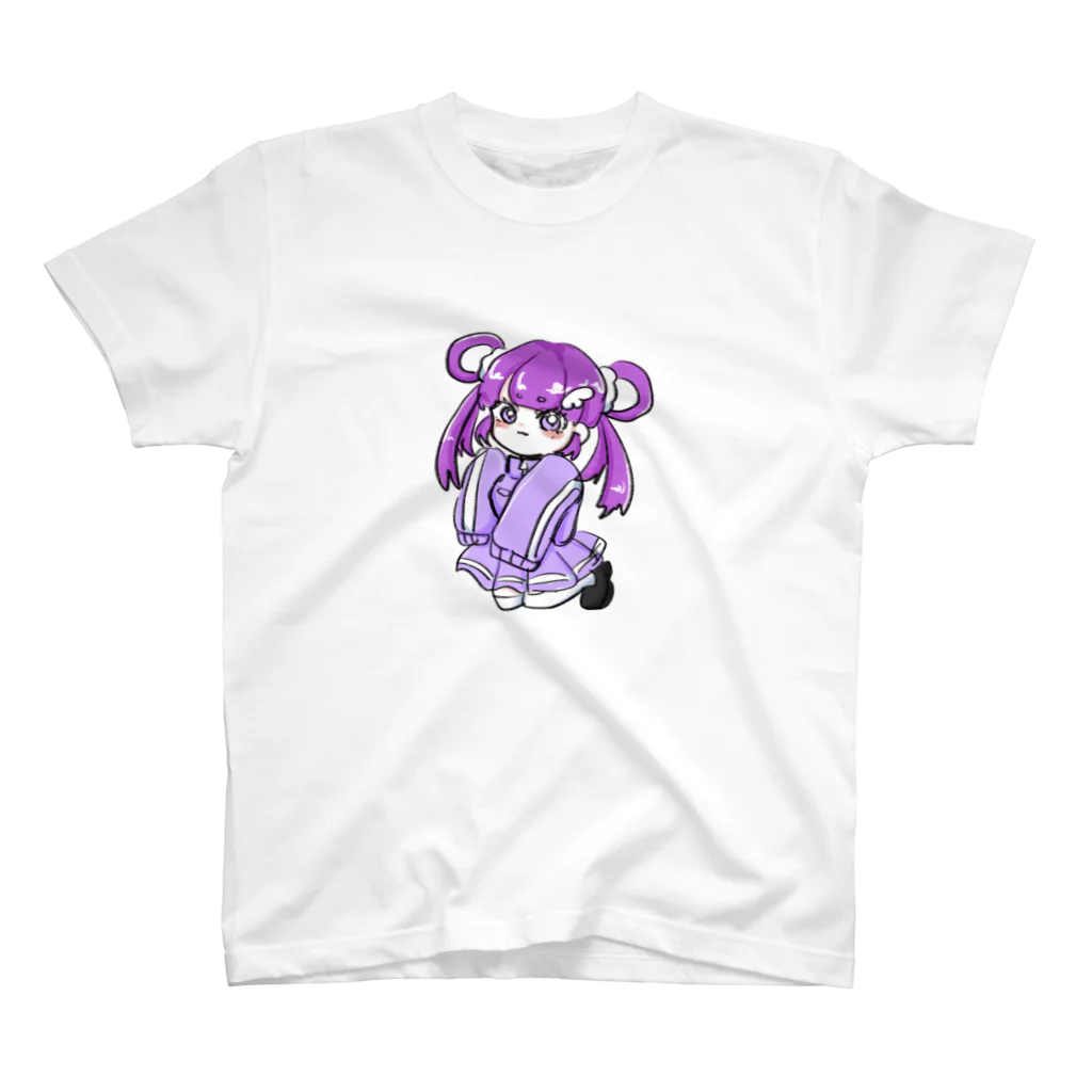 海蘭の紫ジャージちゃん(透過) スタンダードTシャツ