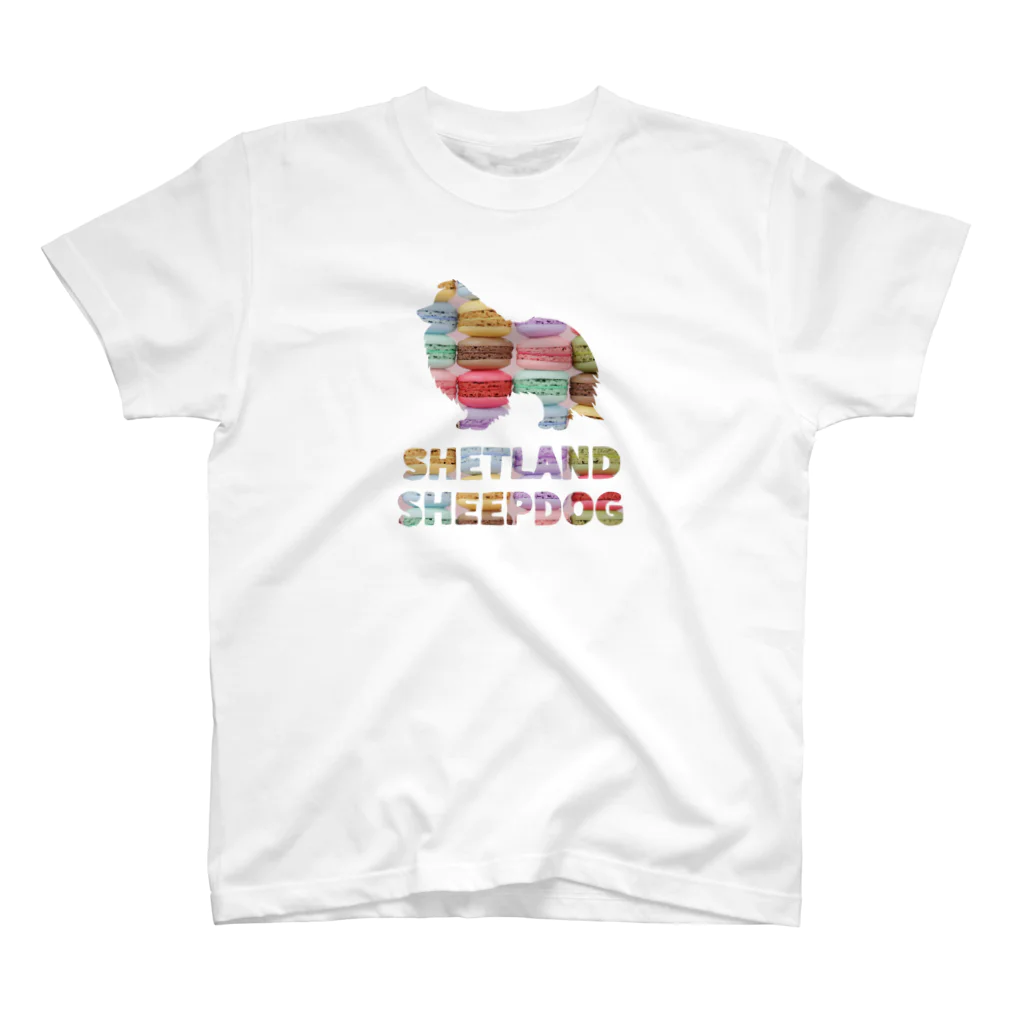 onehappinessのシェルティ　マカロン スタンダードTシャツ