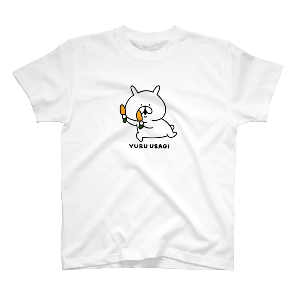 chococo_yuruusagiのゆるうさぎ　にんじんダンス スタンダードTシャツ