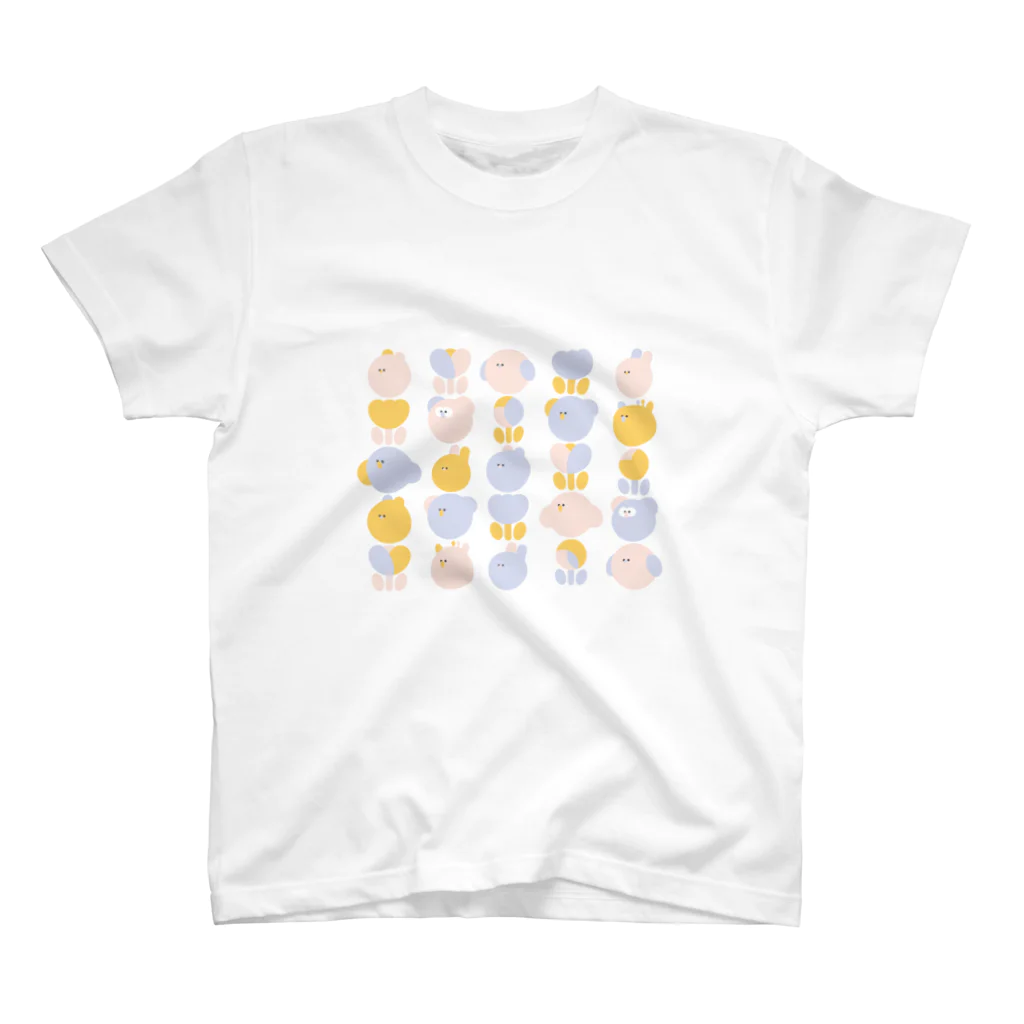 hr. grassのYURU ANIMAL_パステル スタンダードTシャツ