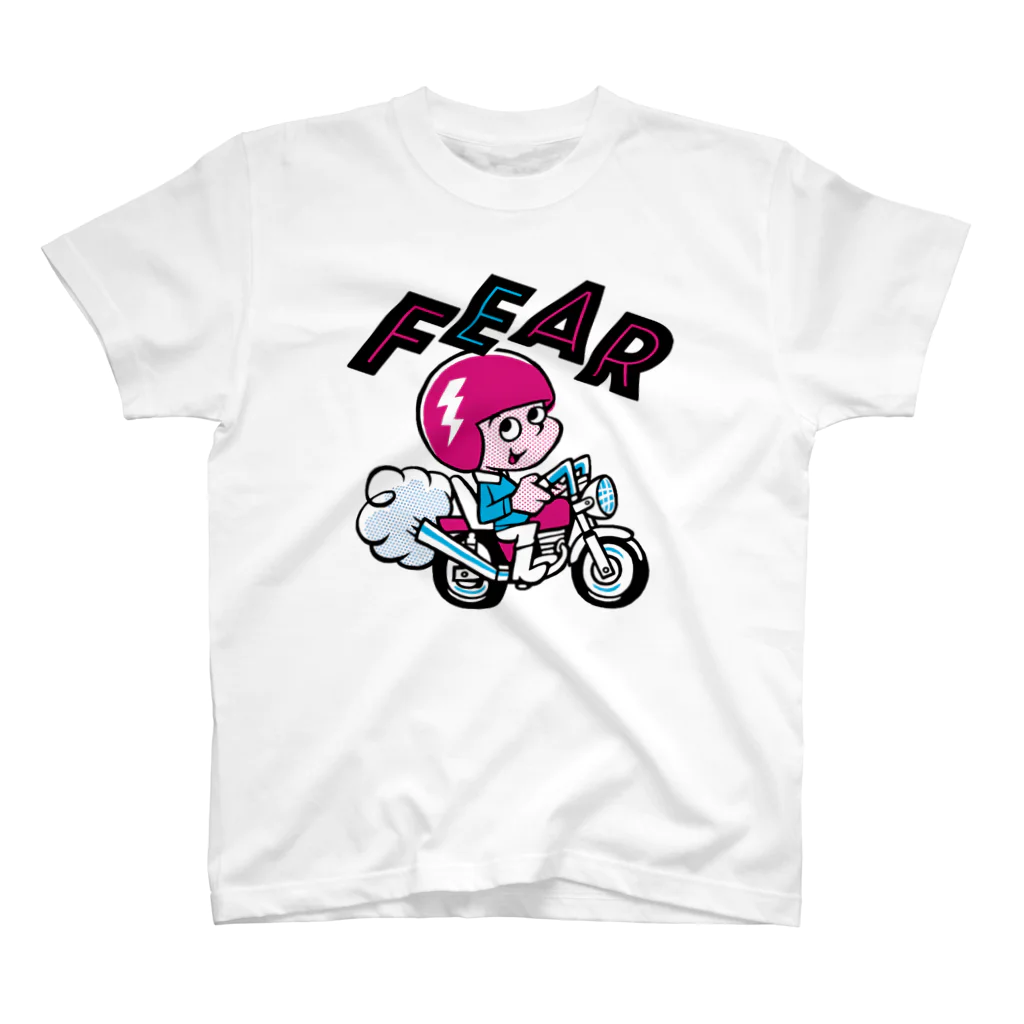 FAR EAST ALL RIDERSのFEAR_バイクこぞう_プリント Regular Fit T-Shirt