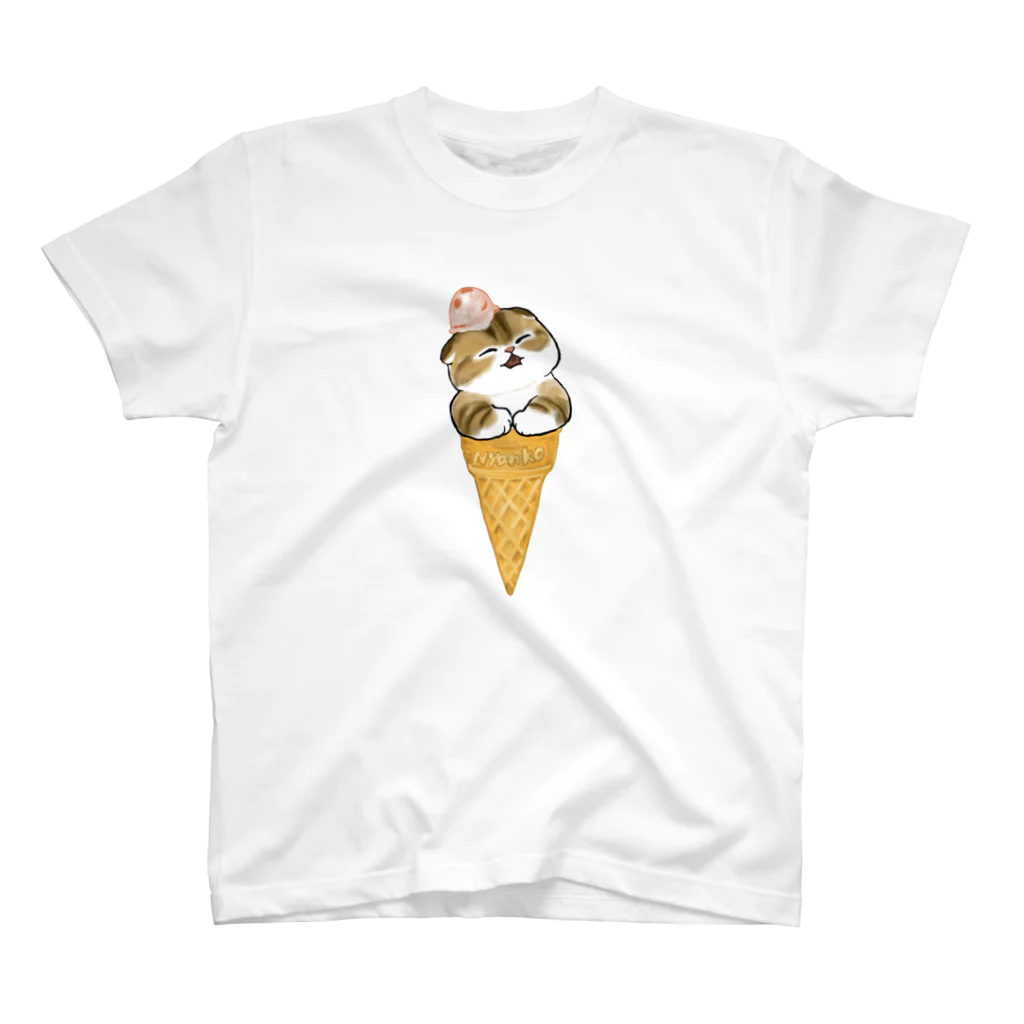 mofusandのアイスにゃん Regular Fit T-Shirt