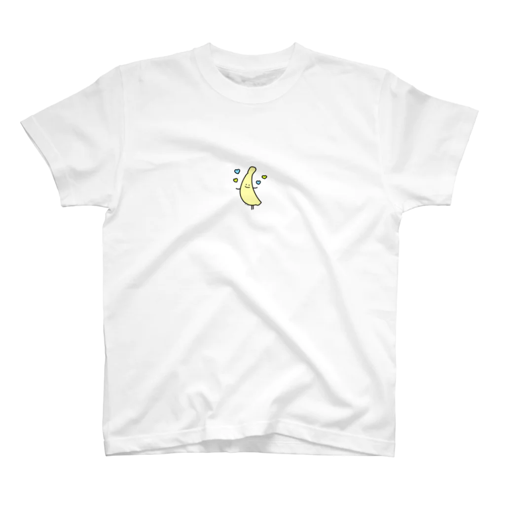 バナナの日常の恋するバナナ(ブルー) Regular Fit T-Shirt