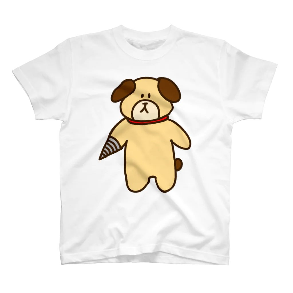 しおひがりの手ドリル犬 Regular Fit T-Shirt