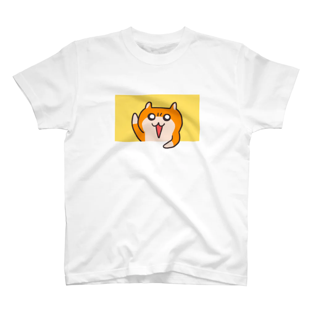 NORICOPOのヤホ！ってしてるクソハムちゃん（黄） スタンダードTシャツ