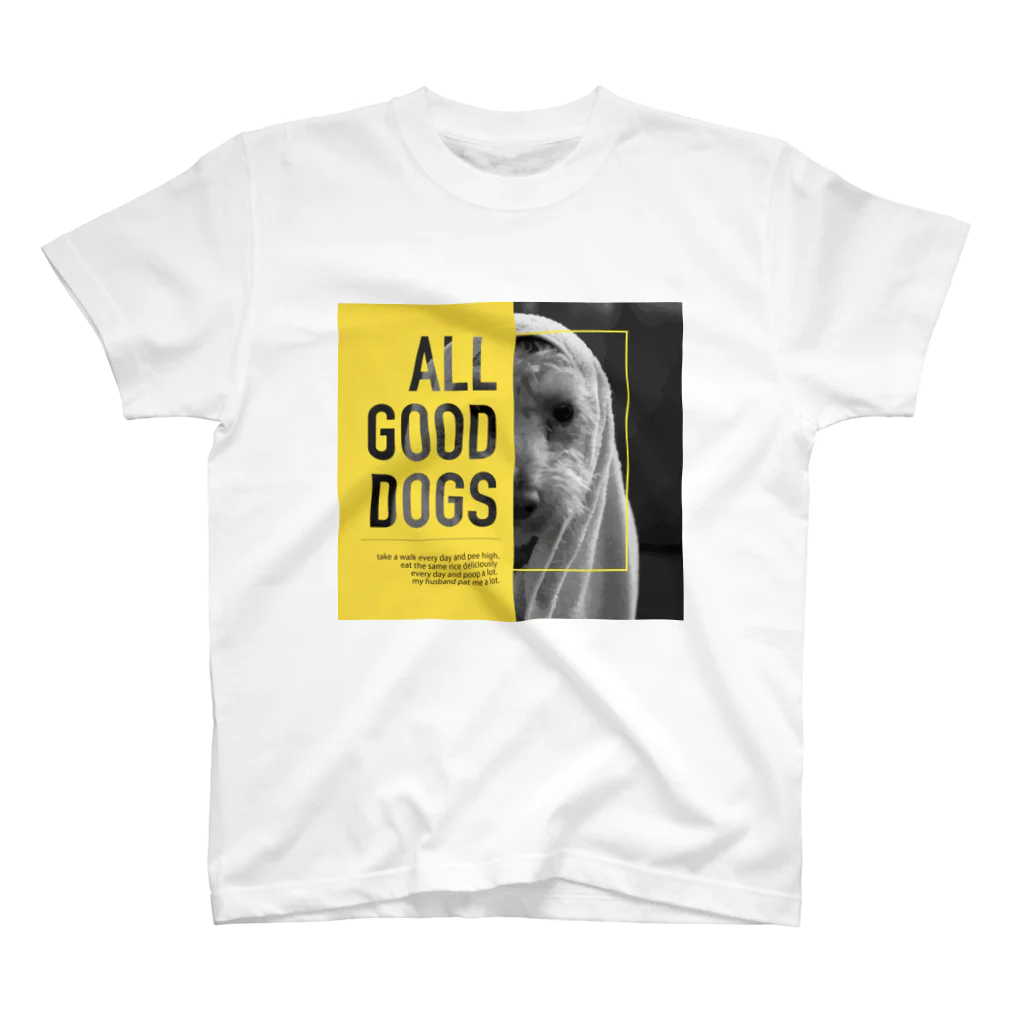 Upp.pu.のALL GOOD DOGS スタンダードTシャツ