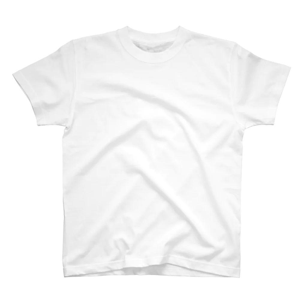 ぷりぷりうちゅうじんとぽこチャの店の【背面柄】チャーハンとぷりぷりうちゅうじん Regular Fit T-Shirt