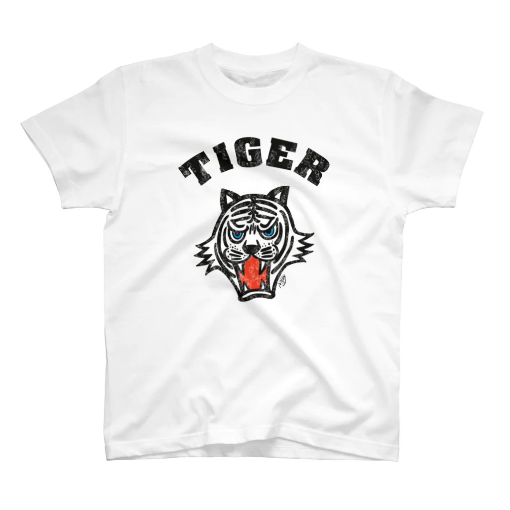 Nobby's SUZURI shopのTIGER（黒） 티셔츠