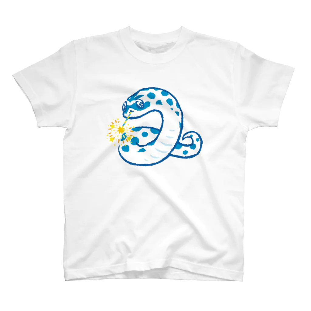 おにぎり屋のヘビ花火シシバナ(ブルーver) Regular Fit T-Shirt