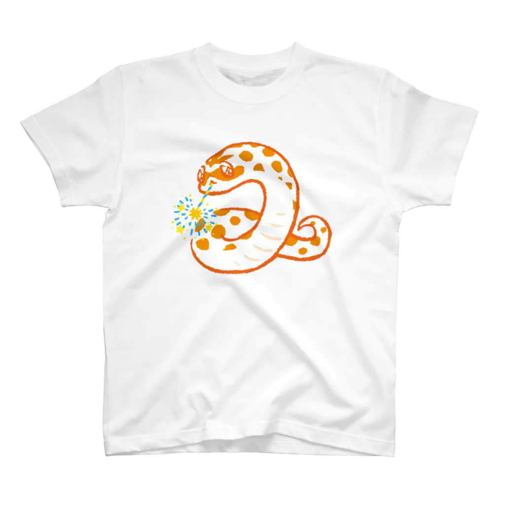 おにぎり屋のヘビ花火シシバナ（オレンジver） スタンダードTシャツ