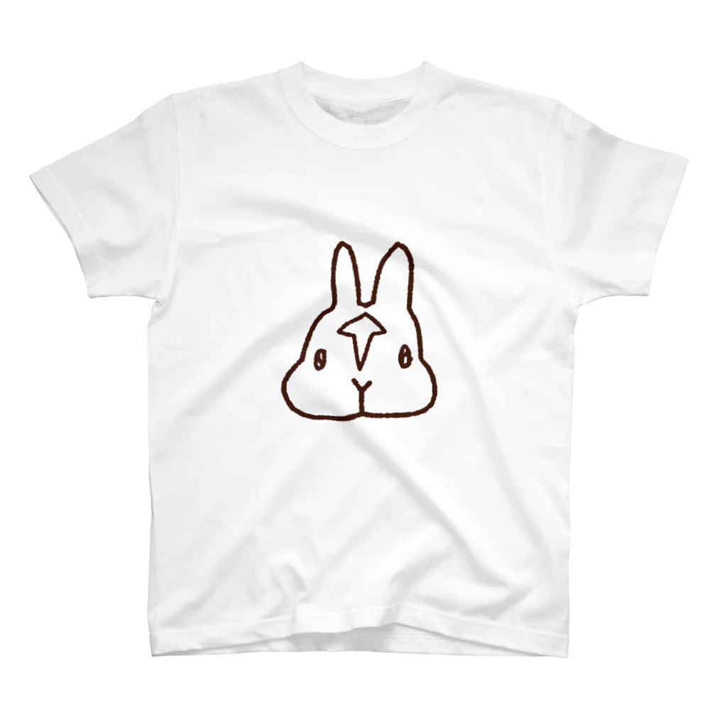 ccinotanのうさぎのチーノさん（線画） Regular Fit T-Shirt