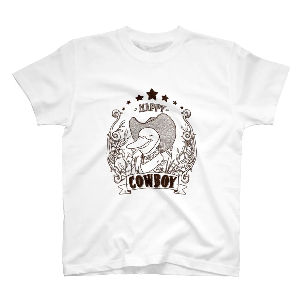 YouStoreのHappy Cowboy -classic ver- Regular Fit T-Shirt