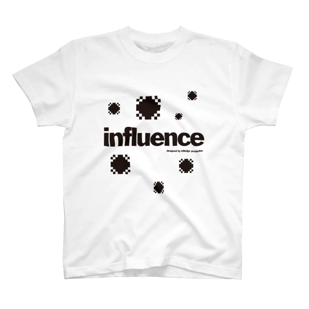 Infledge DesignのINFLUEMCE BLK スタンダードTシャツ