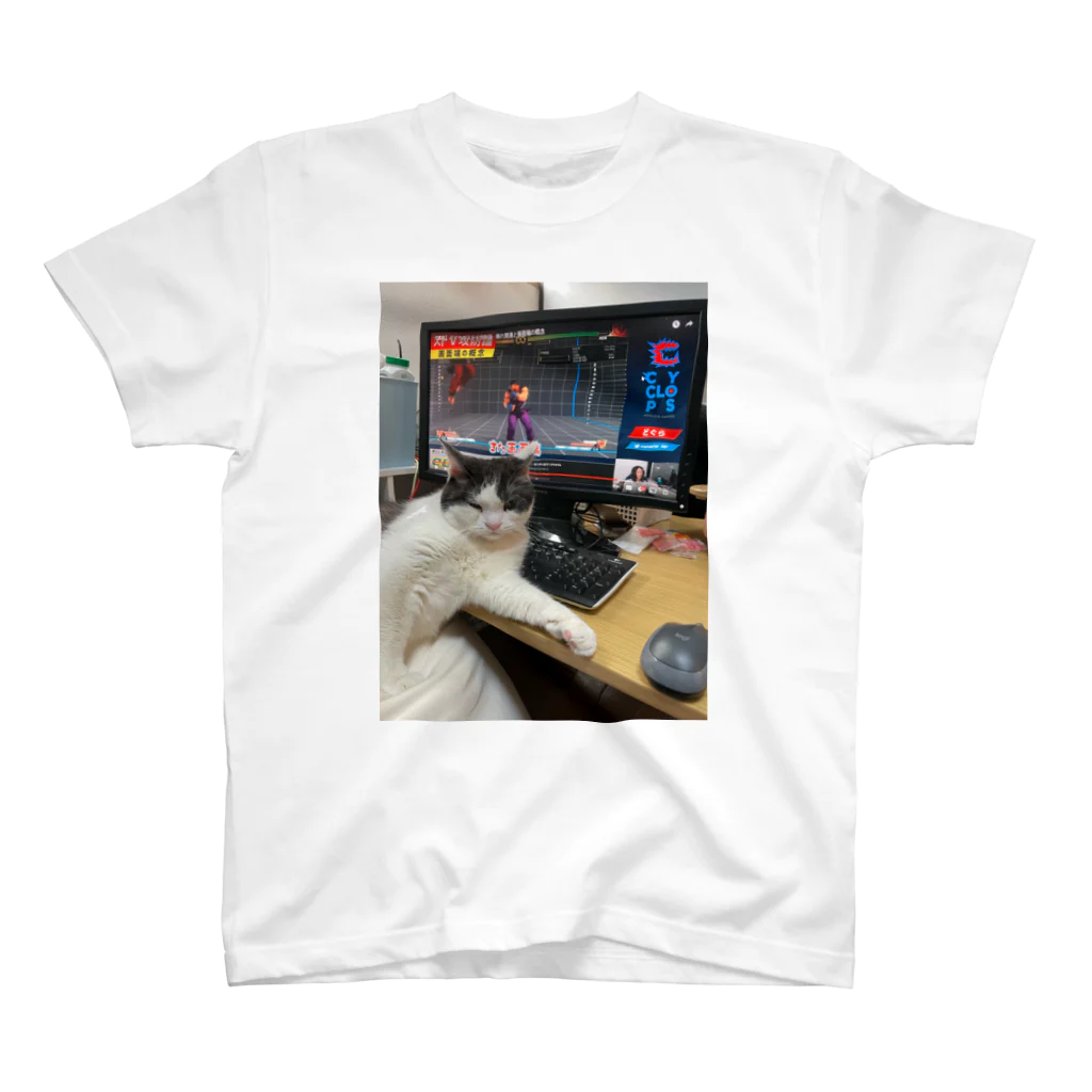 ぎょうざの格ゲーマー猫 スタンダードTシャツ