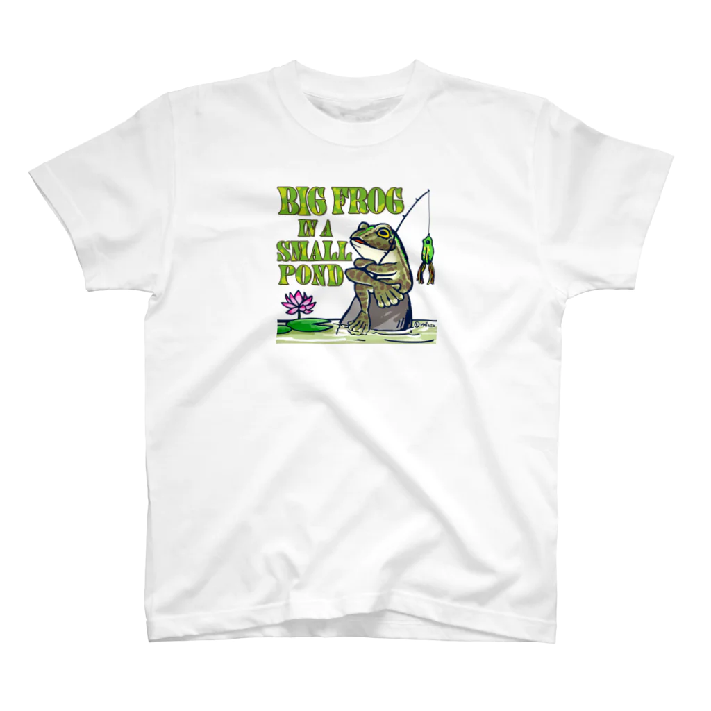 ルアー千一夜 StoreのBig Frog In A Small Pond  Regular Fit T-Shirt