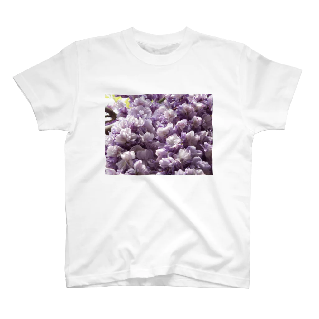 鯨のあふれるお花 Regular Fit T-Shirt