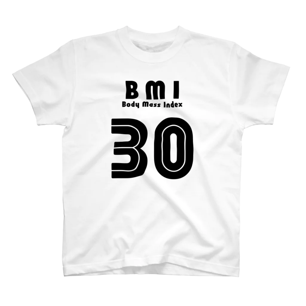 PokuStarのBMI30 スタンダードTシャツ