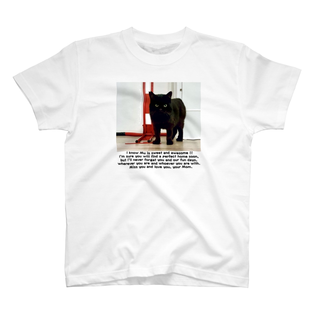 栗まろこのむぅちゃん保護猫 Regular Fit T-Shirt