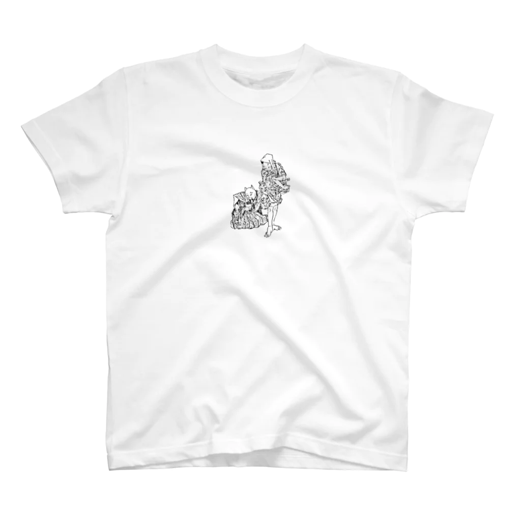 猫の浮世絵・草紙の大見得を切るふく Regular Fit T-Shirt