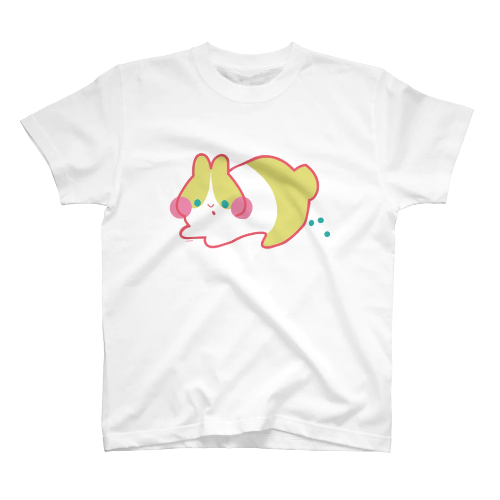 ●mugi to hana●のusacoro-うさぎのうんち-はちわれさん スタンダードTシャツ