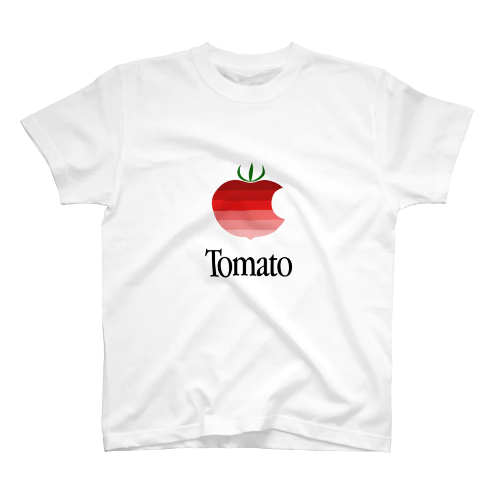 えいだんねこのひとくち齧られたトマト スタンダードTシャツ