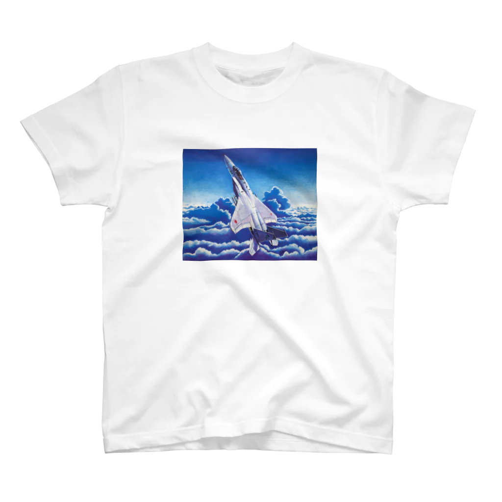 林亮太 色鉛筆画グッズショップのHigh rate climb!　F-15J Regular Fit T-Shirt