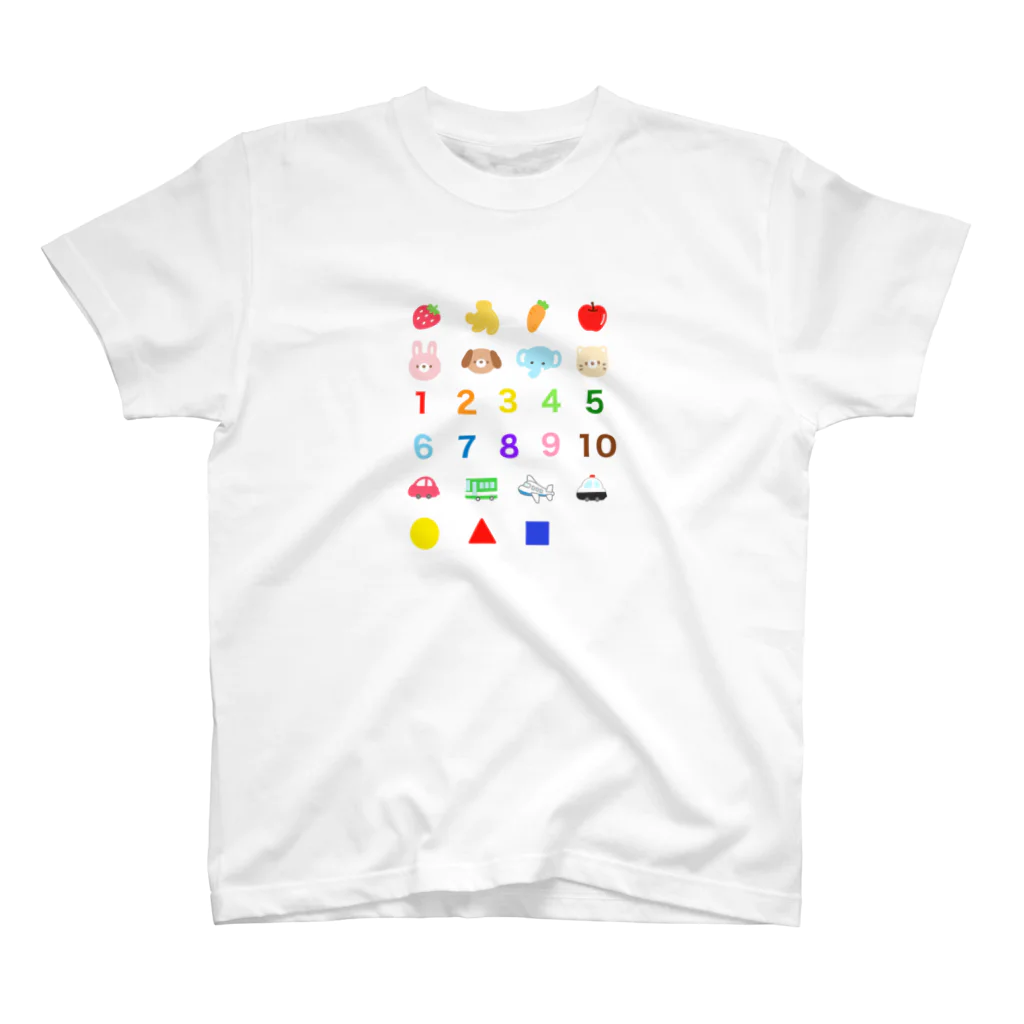 ♡Strawberry♡Milk苺SHOP♡の「これなーんだ？」幼児が学べるTシャツ♪ スタンダードTシャツ