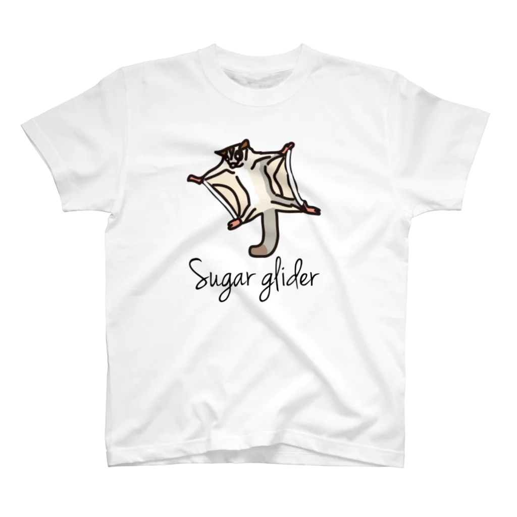 Hanagara animal cafeのSugar glider スタンダードTシャツ