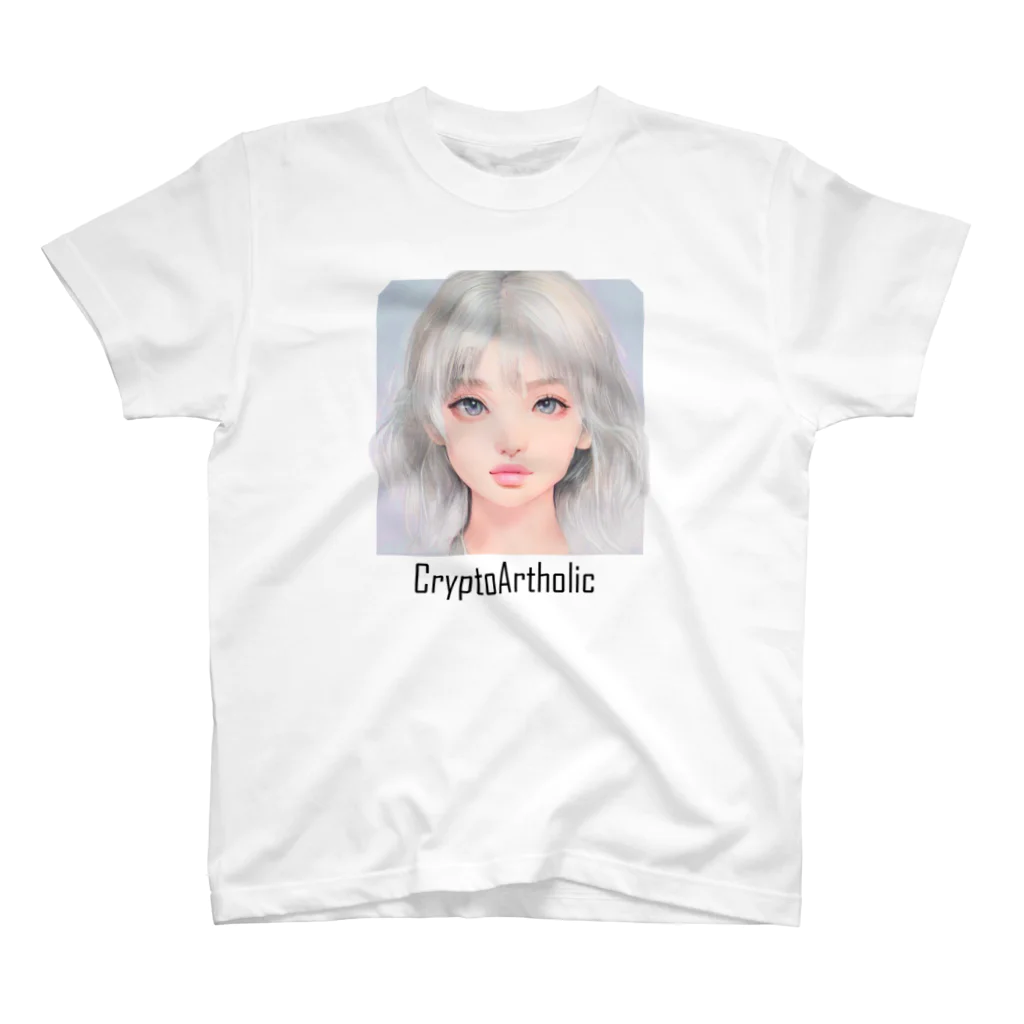 CryptoArtholic BRANDのCrypto Girl Sky #062 Regular Fit T-Shirt