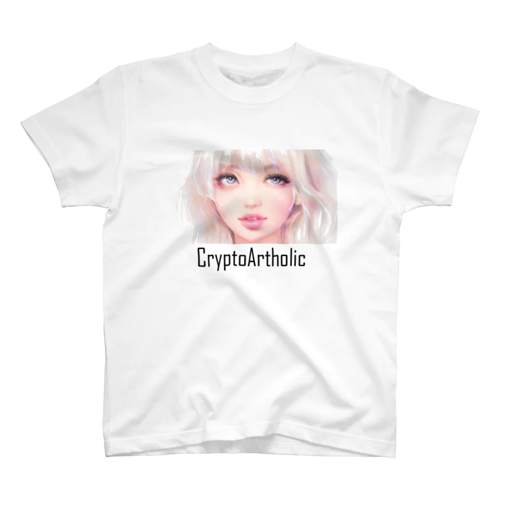 CryptoArtholic BRANDのCrypto Girl Color #058 Regular Fit T-Shirt