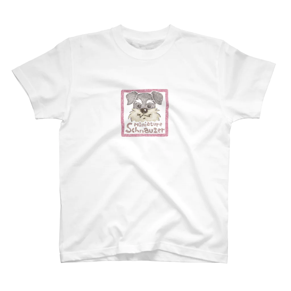 おーつぼ_jyujinのミニチュアシュナイザー　スタンプ スタンダードTシャツ