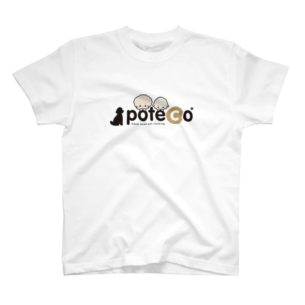 pote©o*  ハンドメイドドッグウェアのぽてこ犬アイコン スタンダードTシャツ