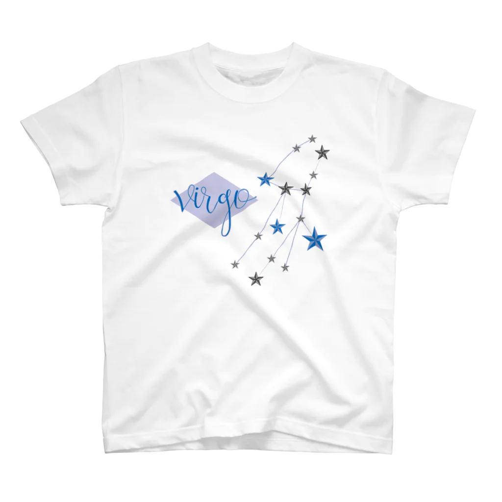 tomokomiyagamiのスタースタッズ星座　乙女座 スタンダードTシャツ