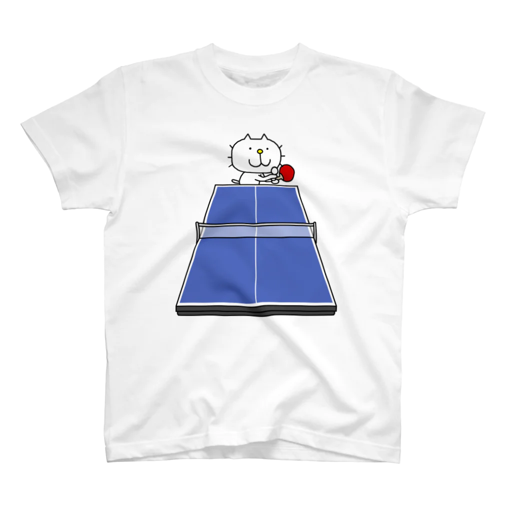 liluneco_shopのりるねこ　卓球 スタンダードTシャツ