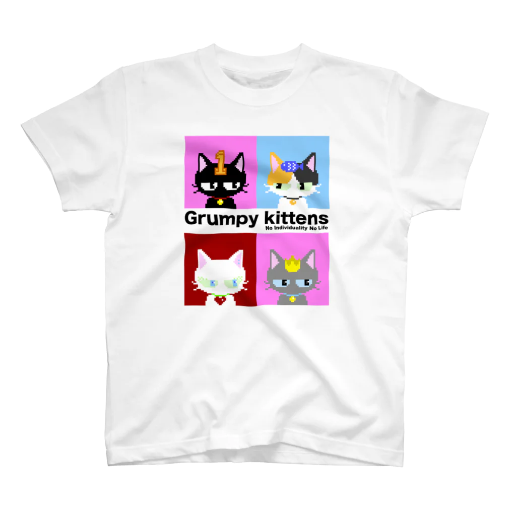 Grumpy kittensのGrumpy kittens No Individuality No Life スタンダードTシャツ