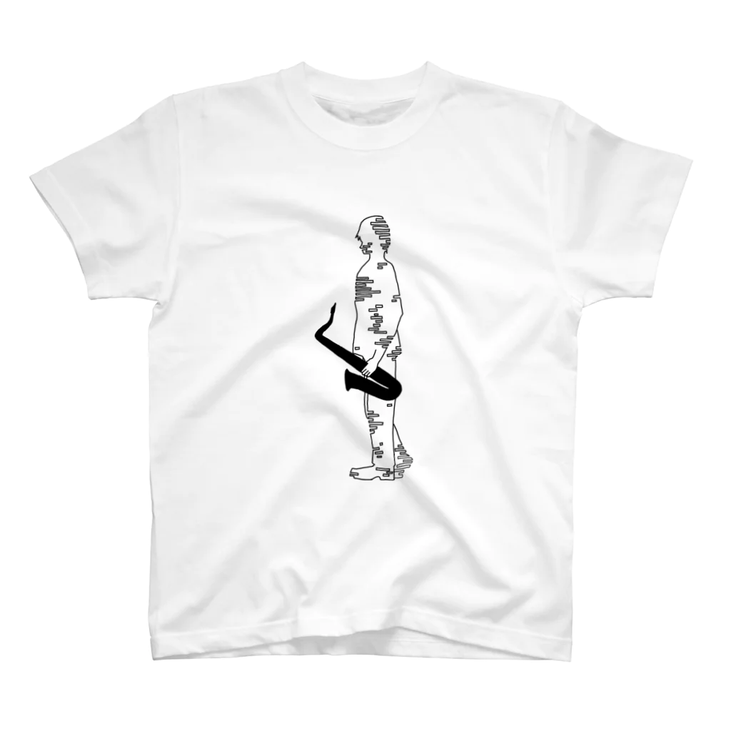 おえかきする水蜜桃のHE IS A SAX PLAYER  Regular Fit T-Shirt