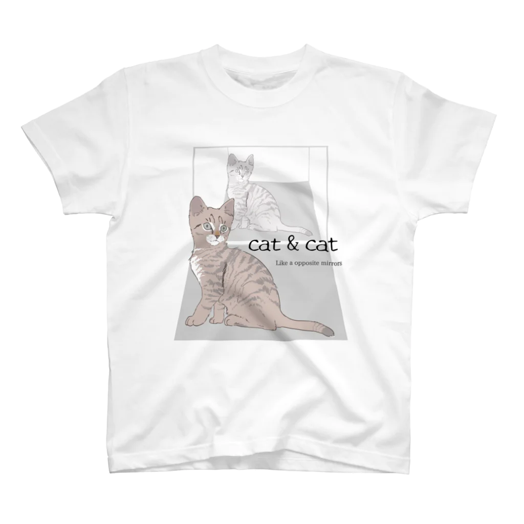 よろこびのcat&cat Regular Fit T-Shirt