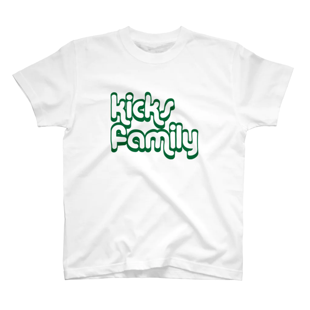 Kicks FamのKicks Family-green Regular Fit T-Shirt