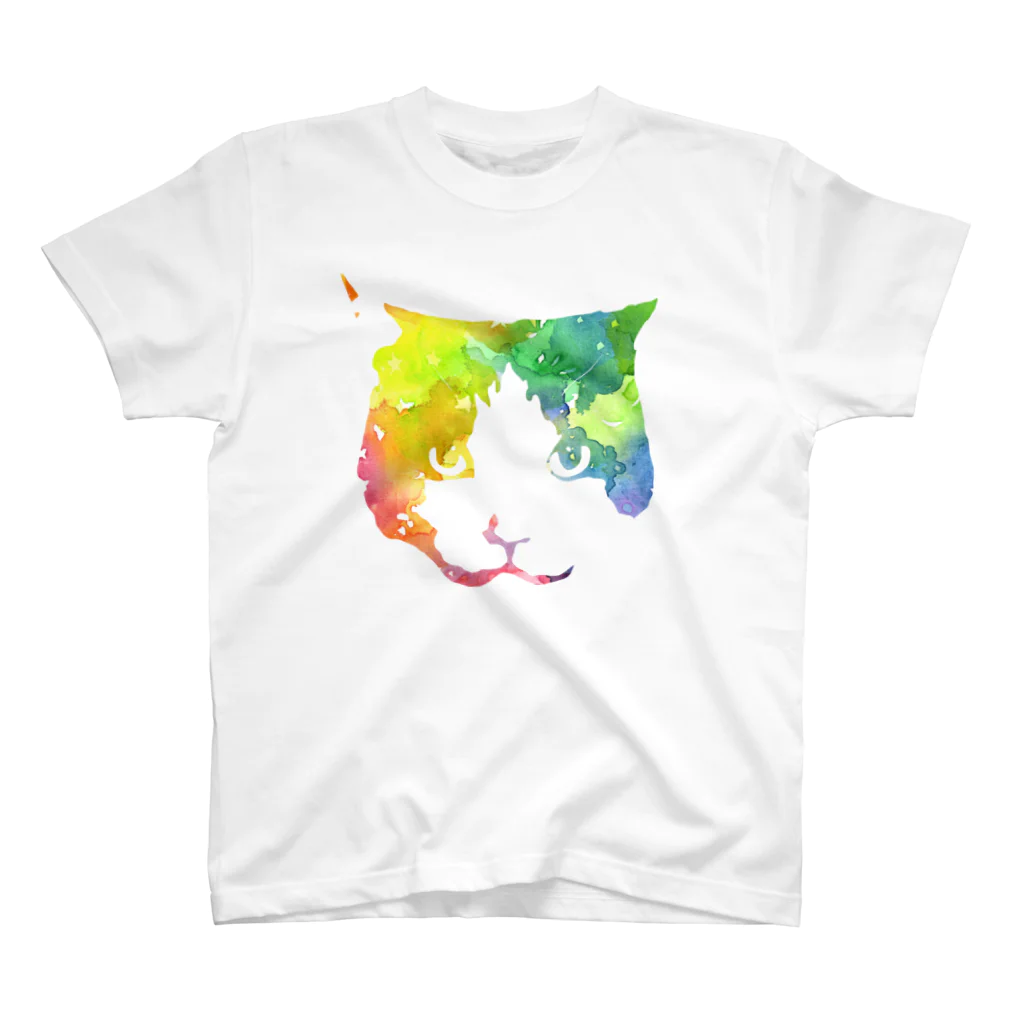ハチワレちゃんのハチワレ猫　カラフル03 スタンダードTシャツ